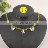 Ins Women Butterfly Necklace Luxury Rhinestones Small Pendant Necklace Sparking Bling Hip Hop Crystal Choker Jewelry thumbnail-6