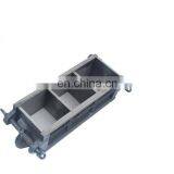 Polished Cast Iron Concrete/Cement Cube Test Moulds Three Gang