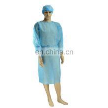 Disposable Cheap pp Isolation Gown for Dentists With Knit Wrist