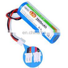 Rechargeable 2800mAh 3.7v 18650 Li-ion Lithium Battery Pack With HX2.54 Connector for Bms Lithium Ion Battery Pack thumbnail-1