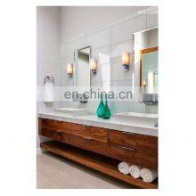 Double Modern Makeup Wooden Bathroom Vanity Cabinets With Mirror Lights thumbnail-3