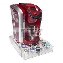 Customized Acrylic Coffee K Cup Holder K Coffee Organizer