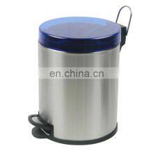 3L 5L 12L Bathroom Decoration Foot Pedal Industrial Steel Waste Bin thumbnail-1