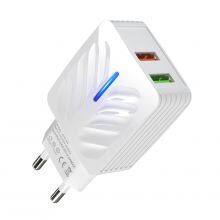 High Quality EU US Plug 2USB Port LED Mobile Phone Charger Suitable for IPhone for HUAWEI for Xioami thumbnail-1