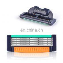 8 Cartridges Razor Blades Manufacturers Blister Card Packaging 4 Blades High Quality Germany Razor Blade For Men Shaving GF-1226 thumbnail-2