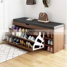 Nordic Wood Shoe Cabinet Shoe Racks Cabinet Storage Organizer thumbnail-2