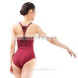 Burgundy Adult Dance Leotard, Wholesale Dance Leotards thumbnail-5