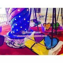 Zhongshan Tai Le Play Children's Indoor and Outdoor Small and Medium-sized Glass Steel Children's Rotating Flying Chair Colorful Flying Chair Waterproof Exemption Amusement Equipment Playground Must-have thumbnail-5