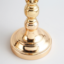 Gold Metal Crystal Flowers Vase Display Stand Table Centerpieces for Wedding Walkway Aisle Decorations Party Events Supplies thumbnail-3