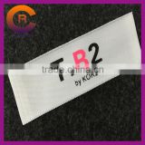 Wholesales black logo printed customize made cotton cheap printed clothing garment woven hang tags