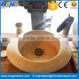Newest Design Polished Marble Bathroom Beige Sink For Sale thumbnail-1