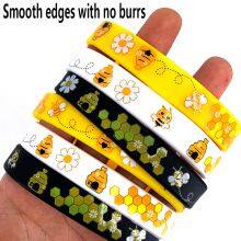 Customized Cute and Print Silicone Bracelets for Events Made From Durable Rubber Material thumbnail-3