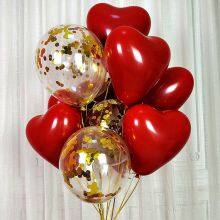Bulk Order Metallic & Confetti Balloon Kits - 60 Pcs/Set, Gold/Silver/Black, Ideal for Event Planners