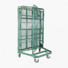 Powder Coated European Supermarket Steel Roll Container Roll Trolley for Warehouse thumbnail-3