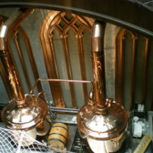 Semi Auto Steam Copper Brewing Equipment , 500L Microbrewery Machine thumbnail-4