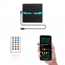 Smart Rear Screen APP-gesteuertes Textmuster-Animationsuhr mit kostenloser Gestaltung, flexible LED-Matrixanzeigen für Autowerbung thumbnail-2