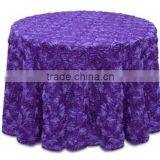 egg-plant rossette polyester tablecloth