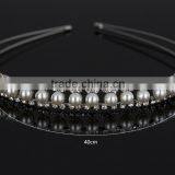 The Newest Korea Style Pearl Hair Band With Diamond Boutique Hair Accessories Wholesale thumbnail-3