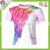 2015 fashion high quality plain white custom t shirt