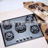 Built in 5 Burners Tempered Glass Gas Hob
