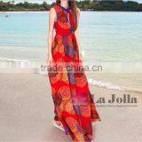 2016 Elegant and Attractive Beach Round Collar Long Dress thumbnail-1