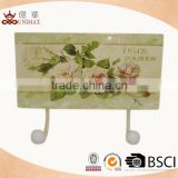 New fashion garden use metal wall sign with flower pattern