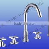 Five Hole Deck-mounted Bathtub Faucet