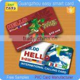 Paper/ Plastic Prepaid Phone Calling Scratch off Card Quality Choice
