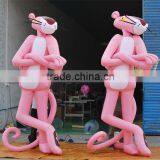 New Lifelike Standing Inflatable Pink Panther Cartoon Toy