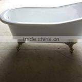 60" Freestanding Shower and Bathing Cast Iron Slipper Bath Tub thumbnail-3