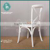 Rent Event Wood Cross Back Chair With Cover thumbnail-3
