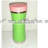 Pretty 280ml Double Wall Plastic Inner ss Cup With Lid thumbnail-1