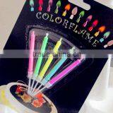birthday party decorative 5pcs/pack color flame candle