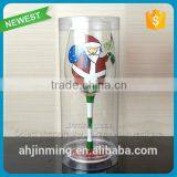 Hot Sale Red Wine Glass With Colorful Logo Wholesale thumbnail-1