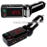 New Wireless Car Charger Bluetooth Handsfree Car Kit FM Transmitter thumbnail-2