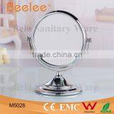 8 Inch Double Side Bathroom Mirror Round Brass Makeup Mirror thumbnail-1