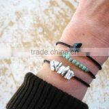 Turquoise Bracelet, Turquoise Stone Cuff Bounce Back Bracelet, Handmade Turquoise Jewelry thumbnail-3