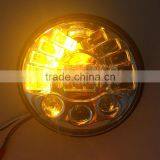 8790 7inch Led Headlight Chrome Black 12V Led Headlamp Hi/lo Amber Turning Signal and White Parking Lights for Harley Motorcycle thumbnail-4