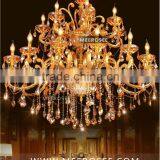 Luxury Gold Crystal Chandelier Lamp high quality and inexpensiveMD3154