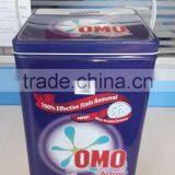 Recycled Material Custom Size Washing Powder Tin Box With Handle
