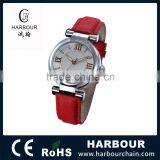 China Factory Latest Fashion Wrist Watches for Girls Red Strap thumbnail-2