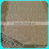 14"*108" white lace table runner in gold