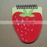 Strawberries Shape Spiral Notebook