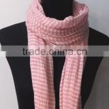 Fashion yarn dye cotton long scarf