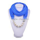 2016 New Design Fansion Silk Satin Scarves Necklace