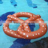 Factory Sale High Quality 3 Person Vinyl Inflatable Pretzel Pool Float Swim Ring Float thumbnail-1