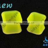 Square Custom Wholesale Body Piercing Silicone Peace Tunnel