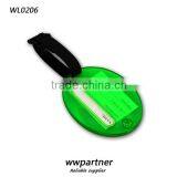 Hard Plastic Travel Luggage Tag Oval Shaped With Strap thumbnail-1