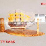 CUTTY SARK SHIP IN LIGHT BULB, NAUTICAL GIFT - HANDMADE SHIP MODEL thumbnail-1