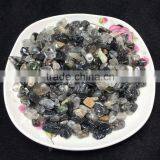 Black Rutilated Crystal Quartz Gravel Stones for Wholesale